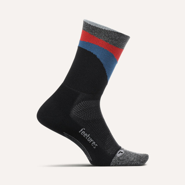 Elite Light Cushion Mini Crew Sock - Retrograde Black