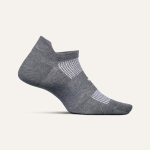 High Performance Max Cushion No Show Tab - Heather Grey