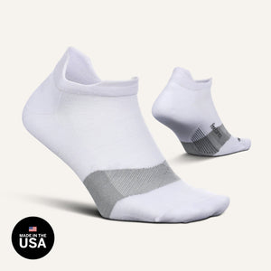 Merino 10 Max Cushion No Show Tab - White