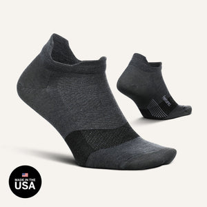 Merino 10 Max Cushion No Show Tab - Gray